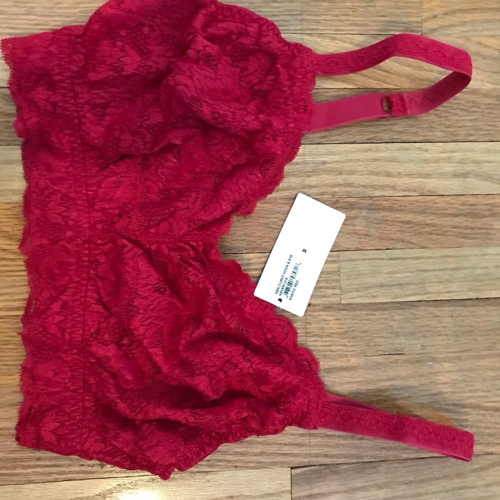 Cosabella Never Say Never Curvy Sweetie Hook and Eye Bralette, size M